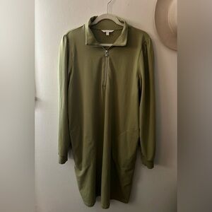 Garnet Hill Sweatshirt Dress with Pockets